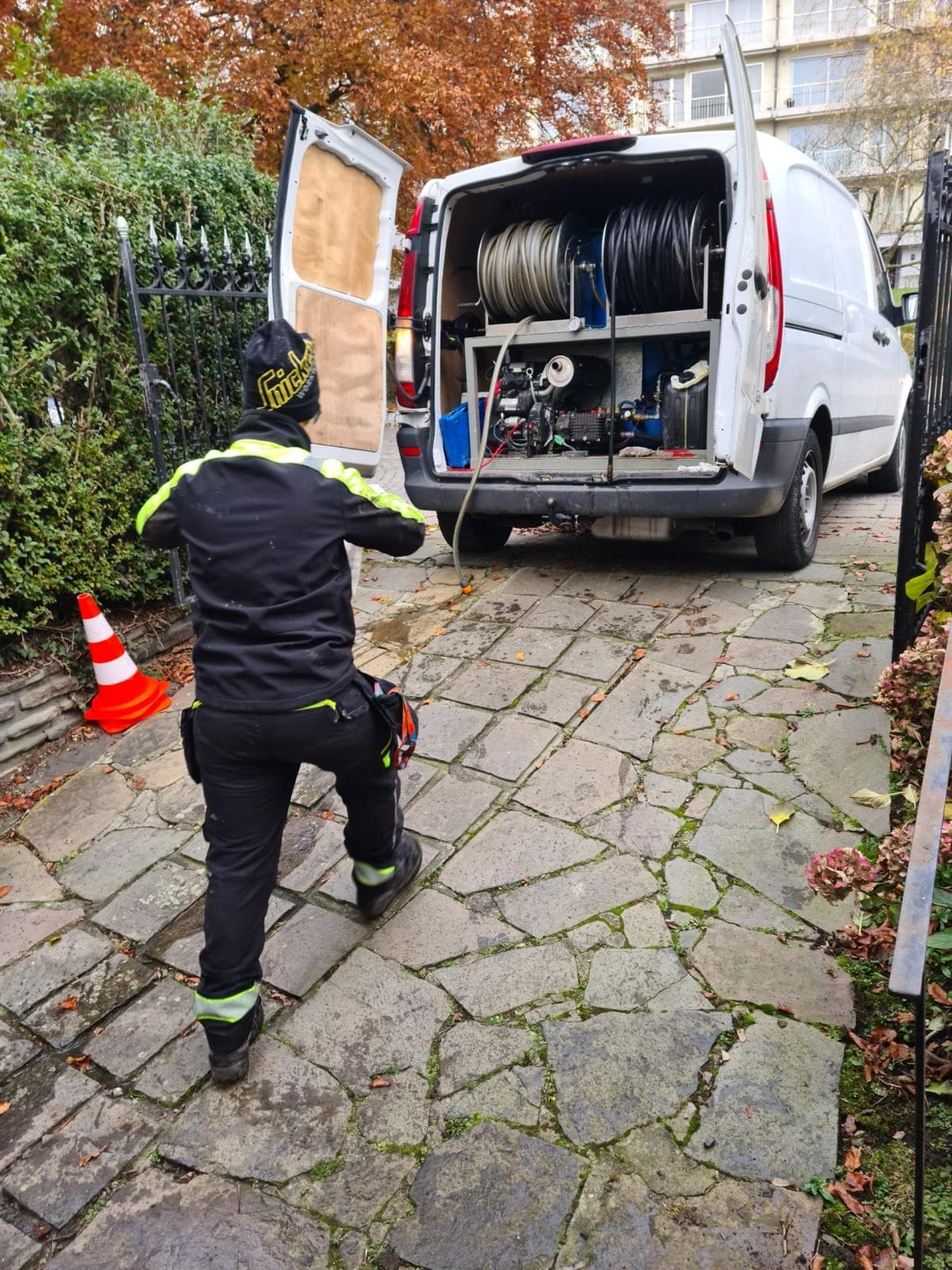 Loodgieter aan het werk